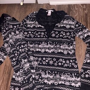 Victoria's Secret Winter Black PJ set